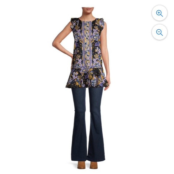 Free People Summer Top in Tulum Printed in Size Small - Picture 3 of 7